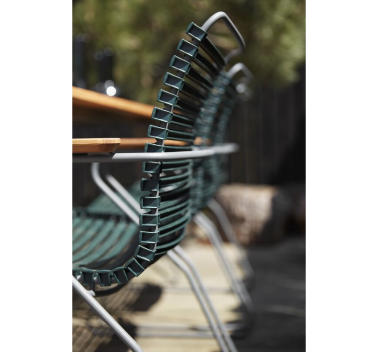Крісло Click Dining Chair Bamboo Armrests Olive Green4